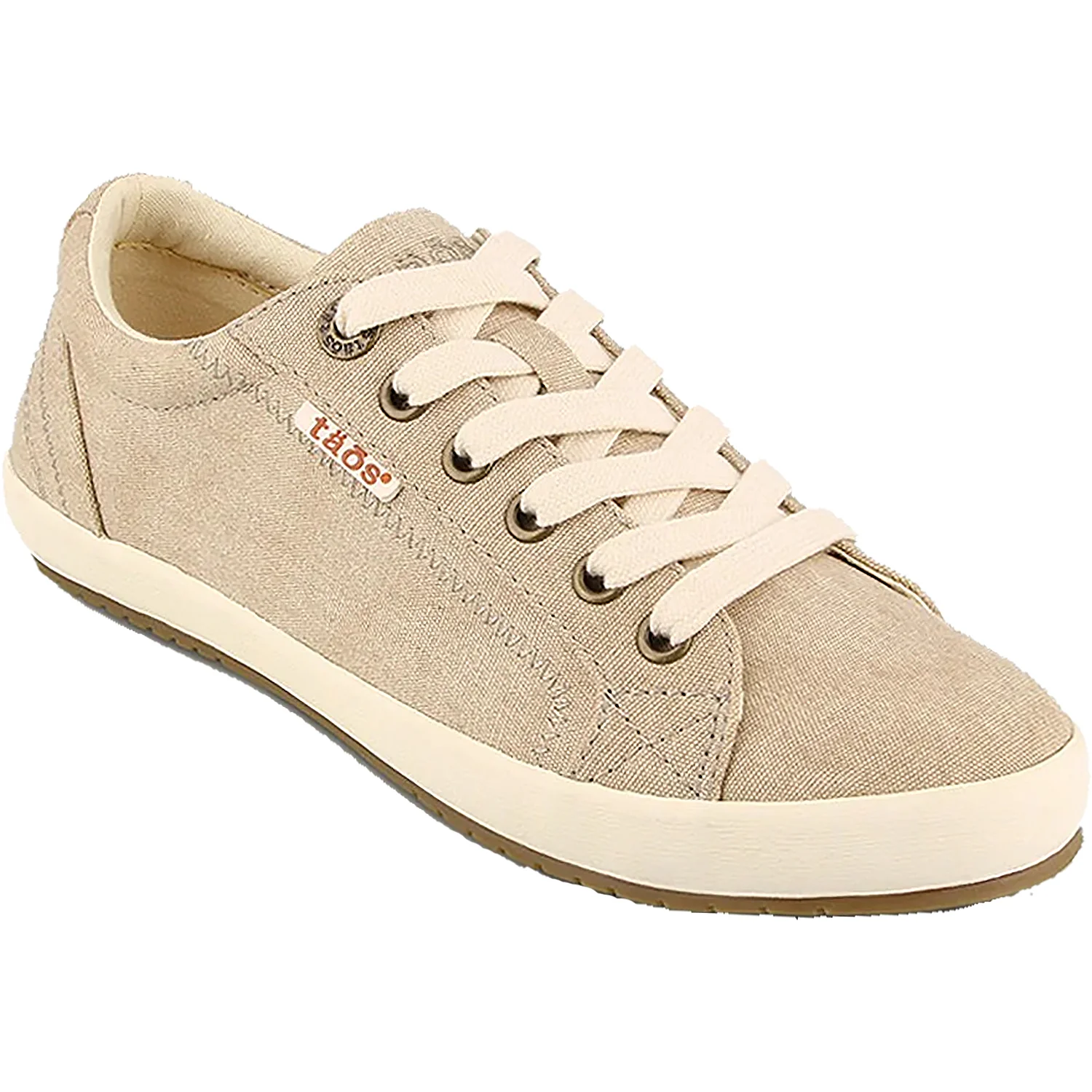 Taos Star Women's Sneakers Oat Wash Canvas - Image 2