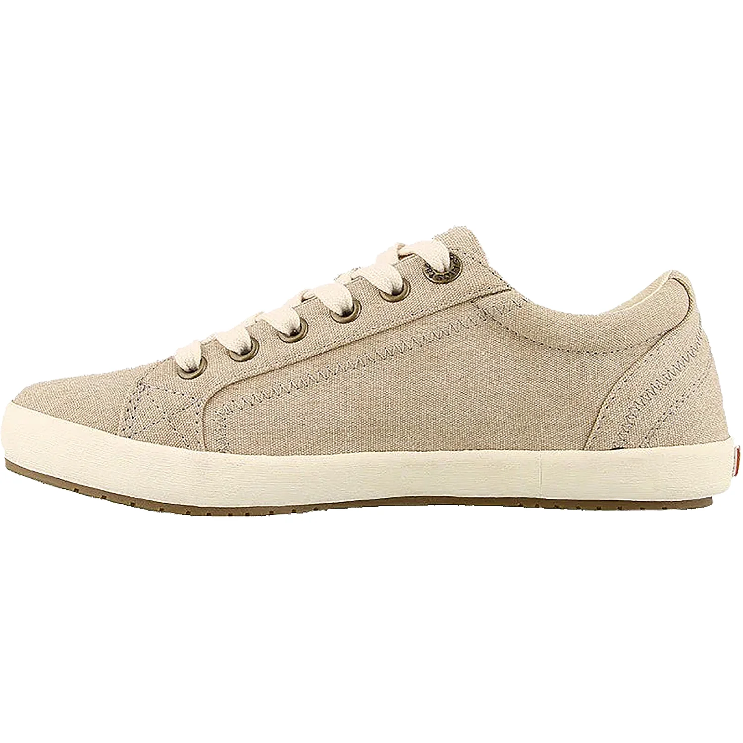 Taos Star Women's Sneakers Oat Wash Canvas - Image 3