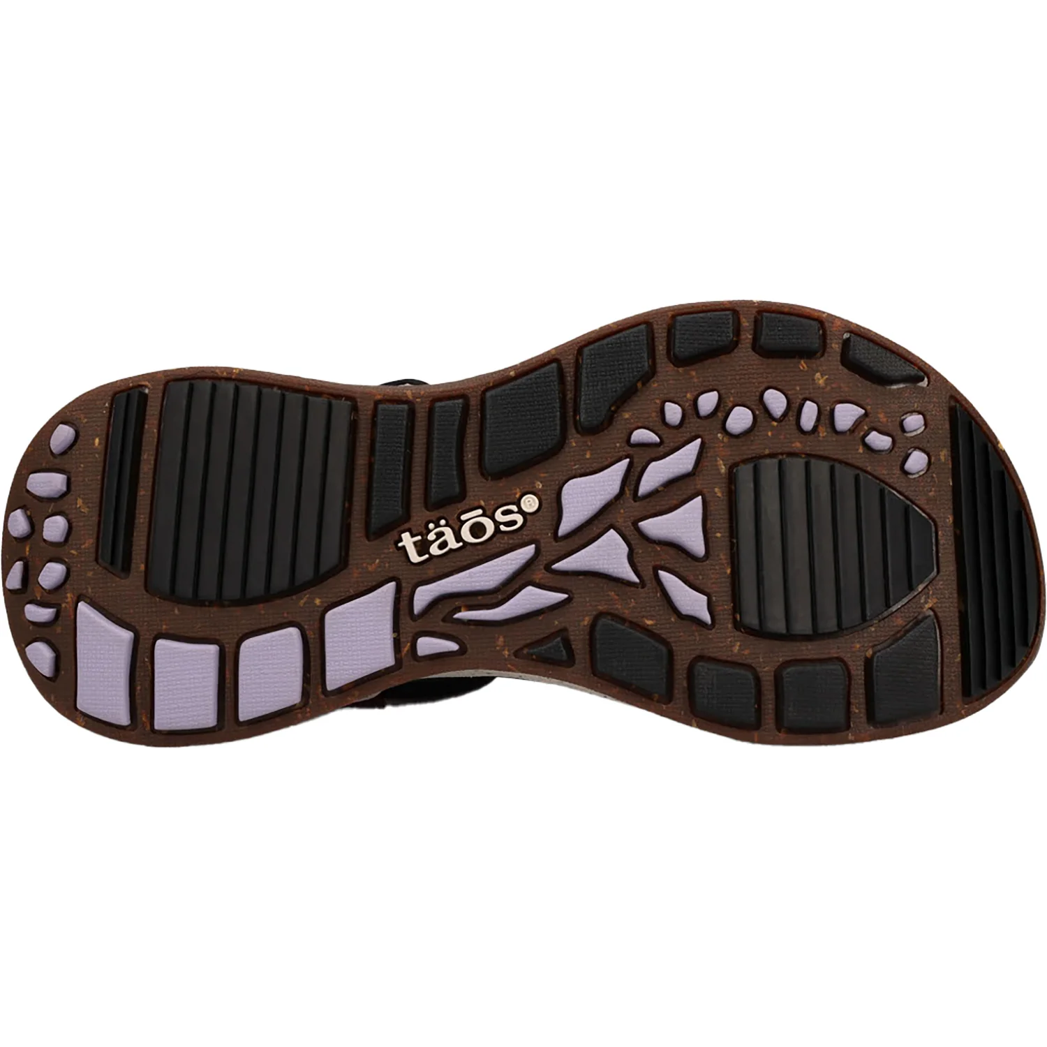Taos Super Slide Women's All Terrain Sandals Plum Embossed Leather/Nylon - Image 4