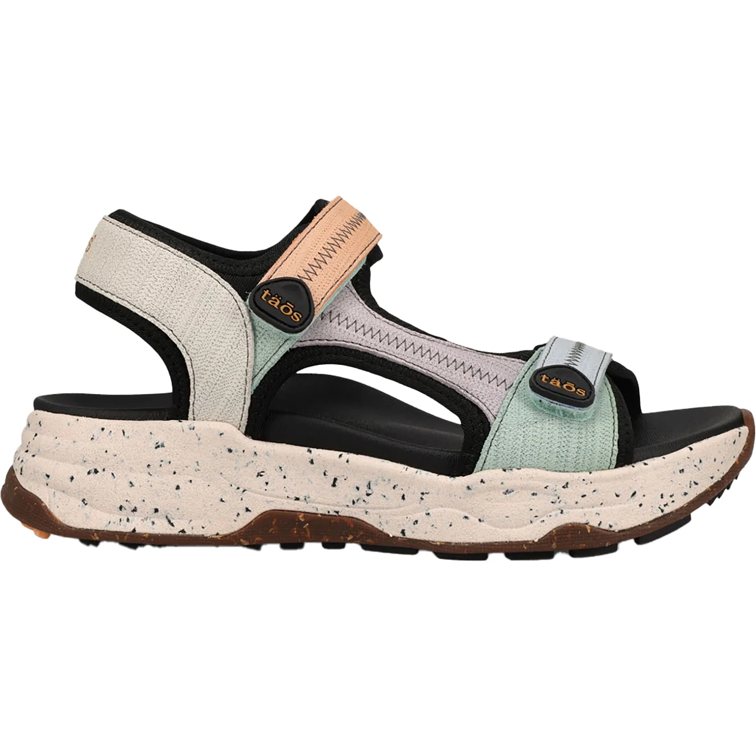 Taos Super Slide Women's All Terrain Sandals Retro Embossed Leather/Nylon