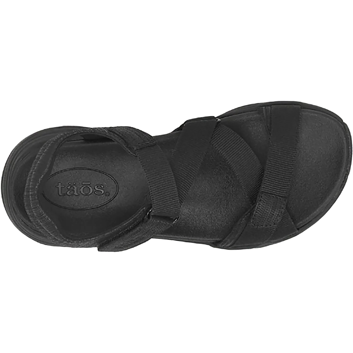 Taos Super Z Women's Outdoor Sandals Black/Black Leather/Nylon - Image 2