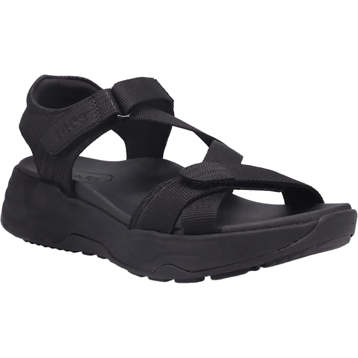 Taos Super Z Women's Outdoor Sandals Black/Black Leather/Nylon - Image 5