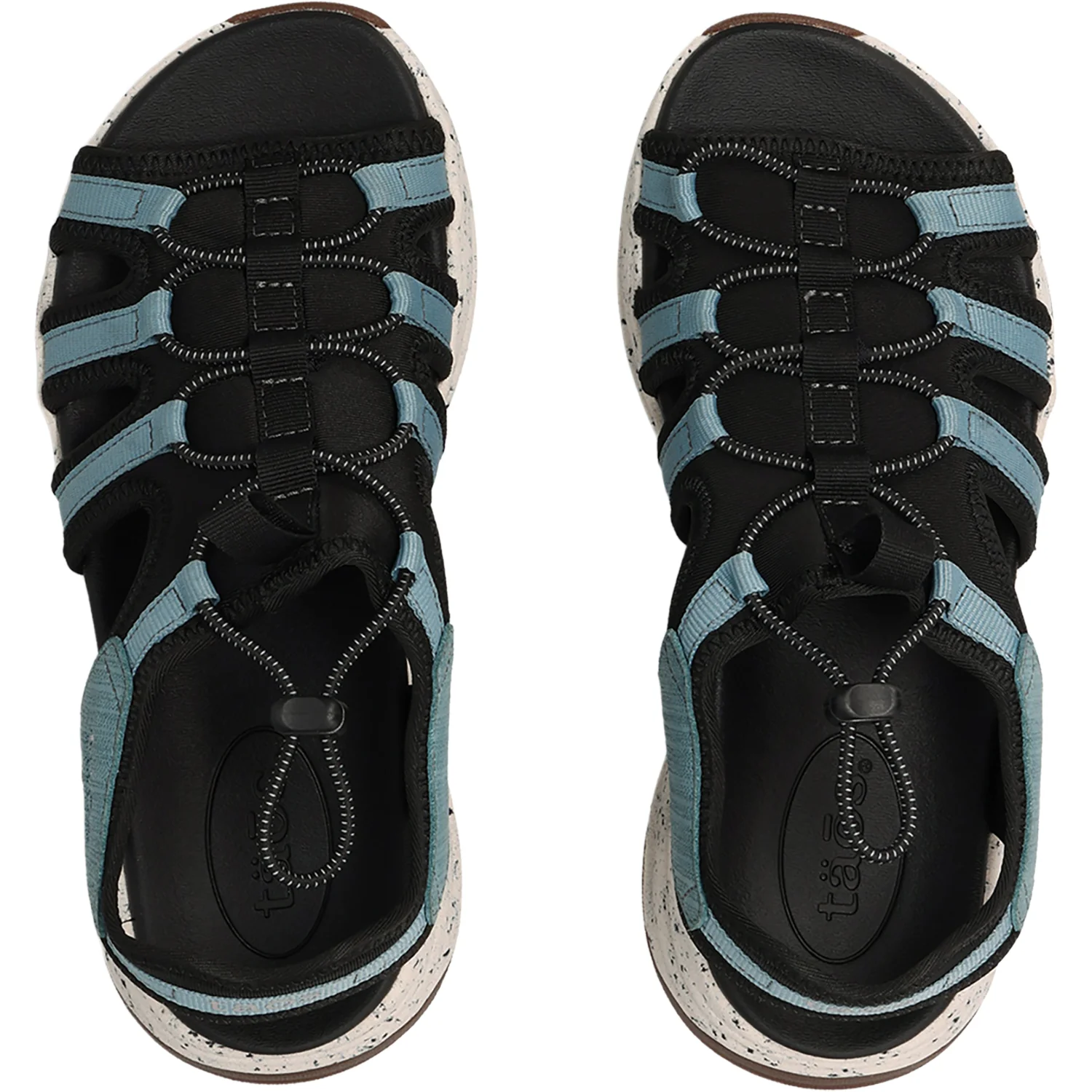 Taos Superfly Women's Outdoor Sandals Black/Mineral Blue - Image 2