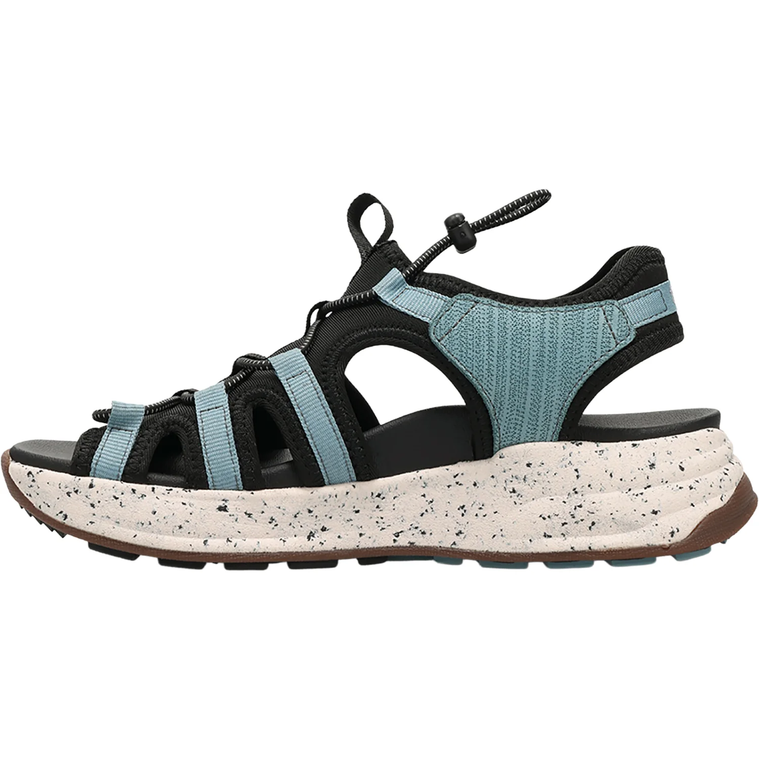 Taos Superfly Women's Outdoor Sandals Black/Mineral Blue - Image 3