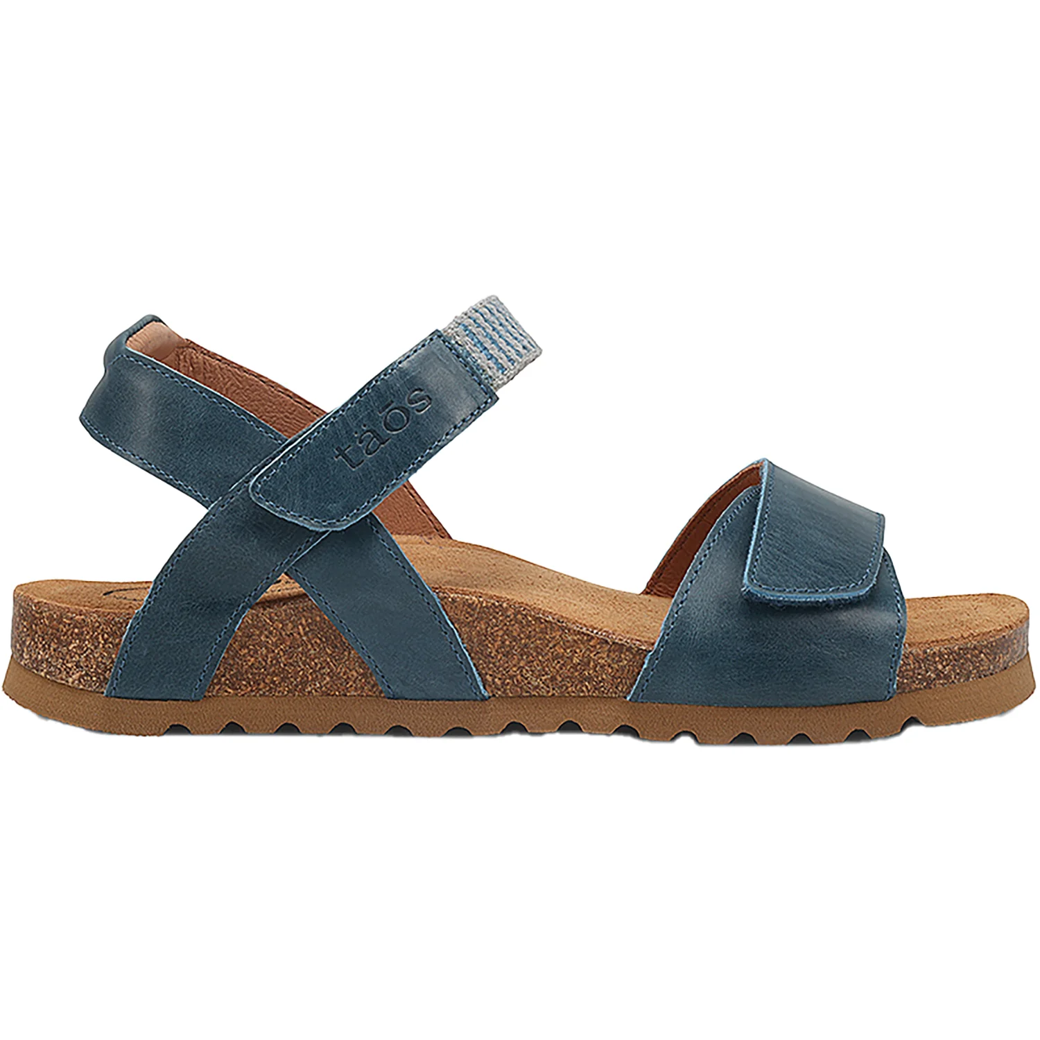Taos Symbol Women's Sandals Petrol Blue Leather