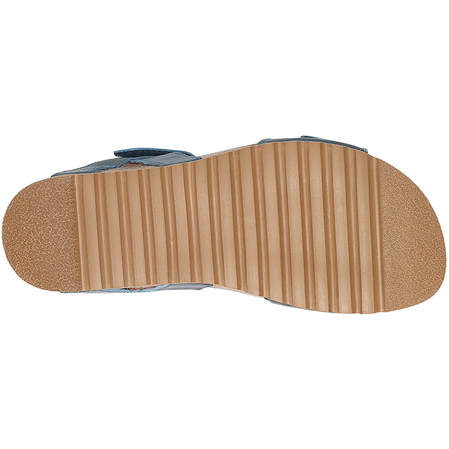 Taos Symbol Women's Sandals Petrol Blue Leather - Image 4