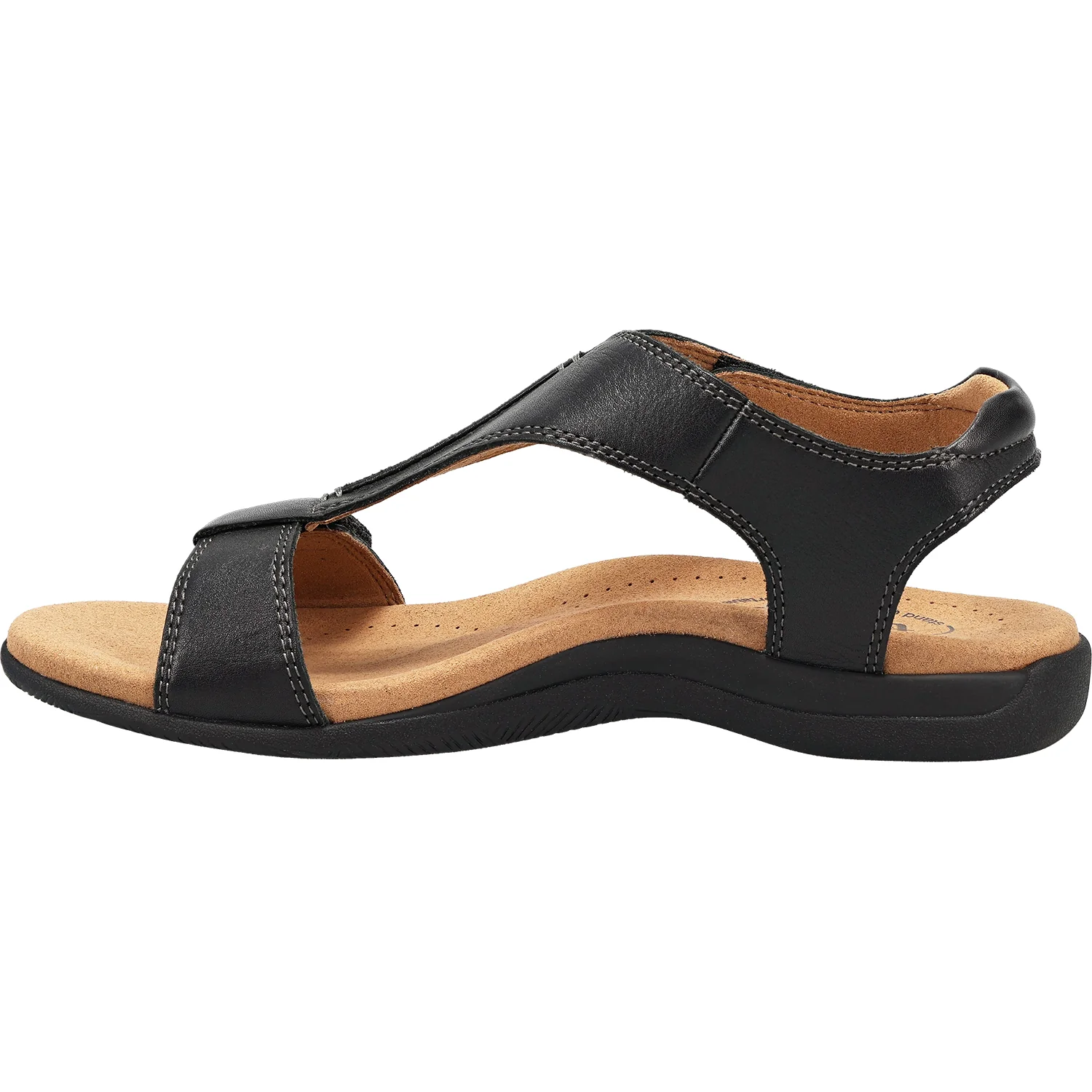Taos The Show Women's Sandals Black Leather - Image 3