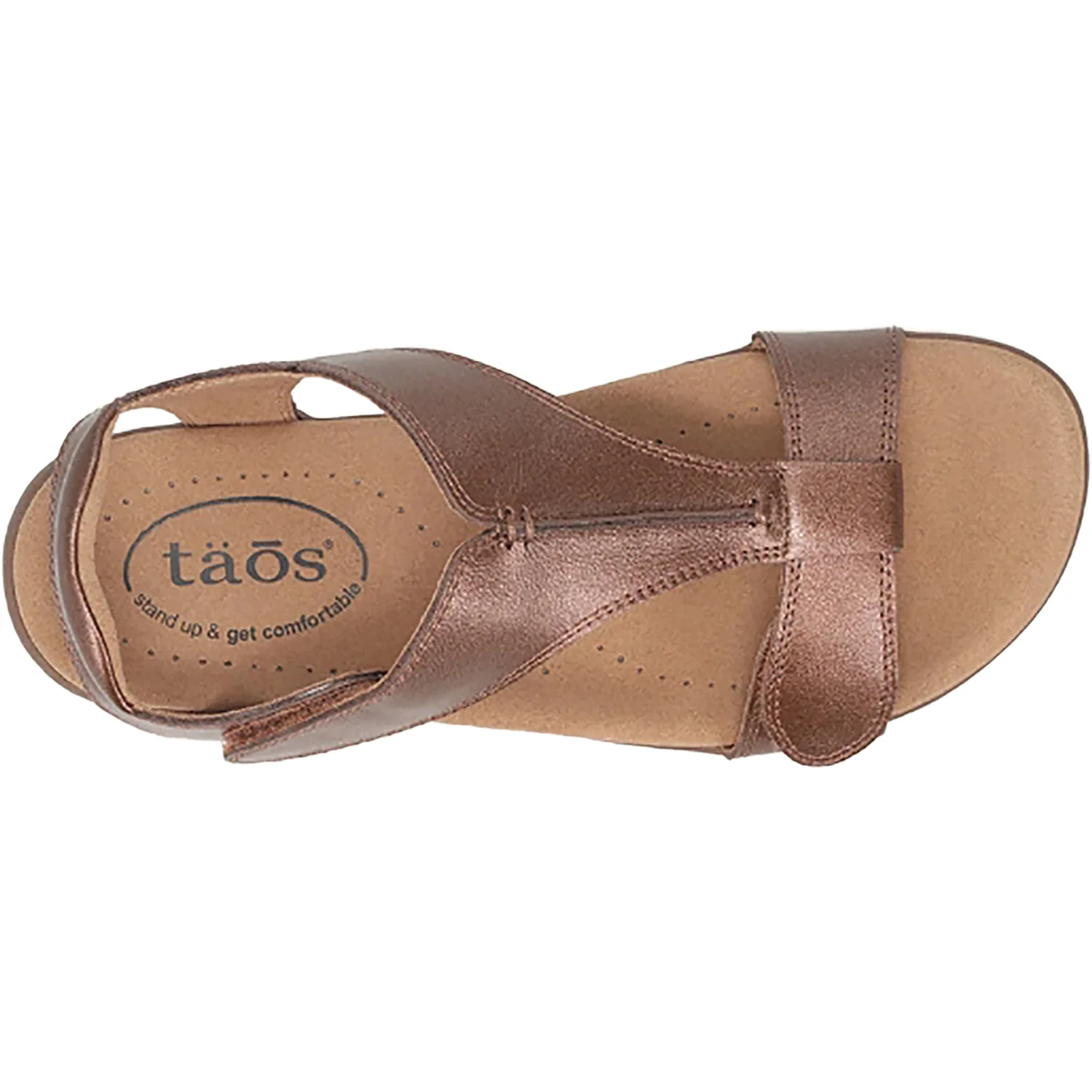 Taos The Show Women's Sandals Bronze Leather - Image 2
