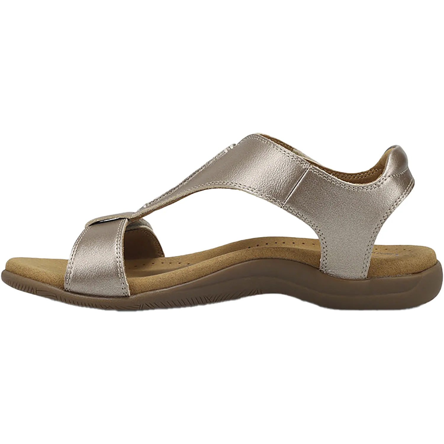 Taos The Show Women's Sandals Champagne Leather - Image 3