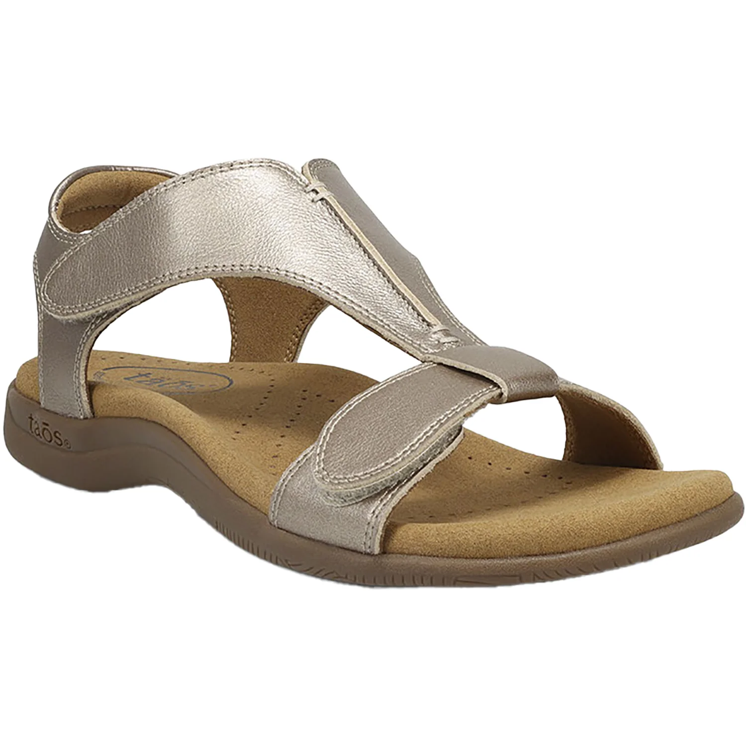 Taos The Show Women's Sandals Champagne Leather - Image 4