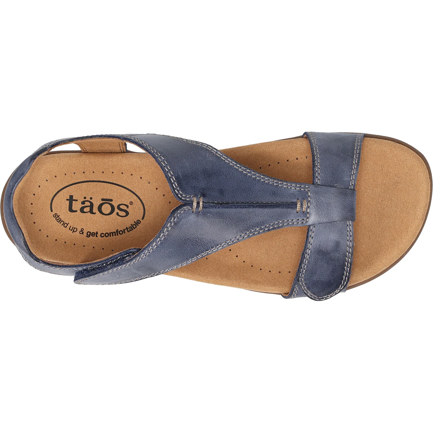 Taos The Show Women's Sandals Dark Blue Leather - Image 2
