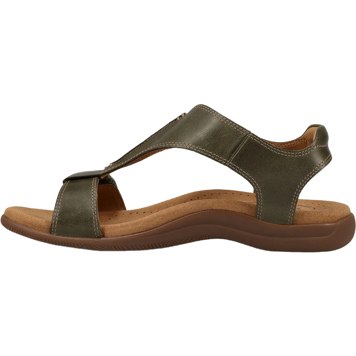 Taos The Show Women's Sandals Olive Leather - Image 3