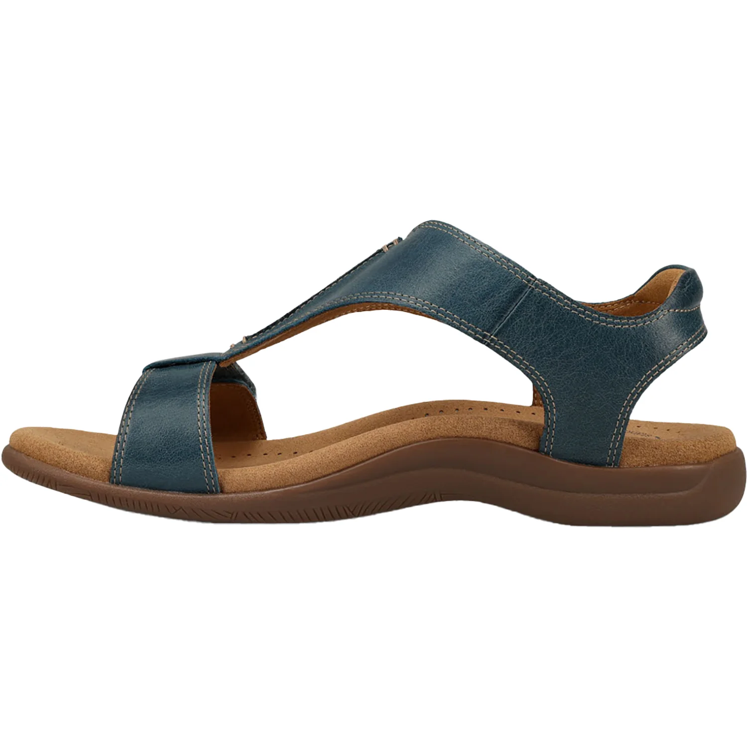 Taos The Show Women's Sandals Petrol Blue Leather - Image 3