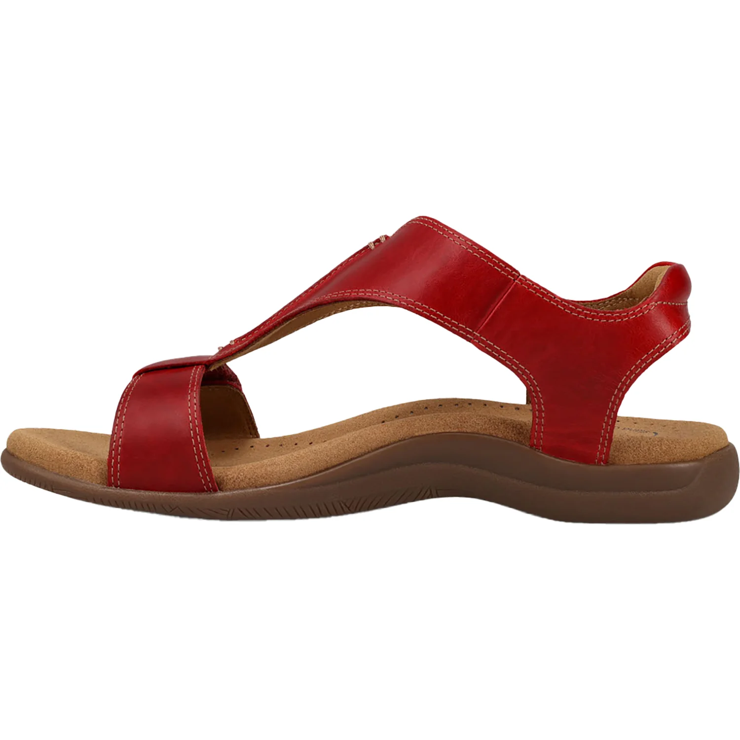 Taos The Show Women's Sandals Red Leather - Image 3