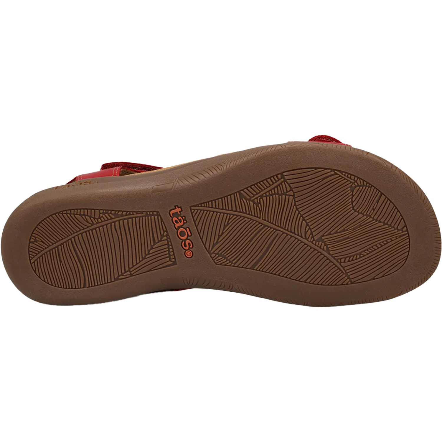 Taos The Show Women's Sandals Red Leather - Image 4