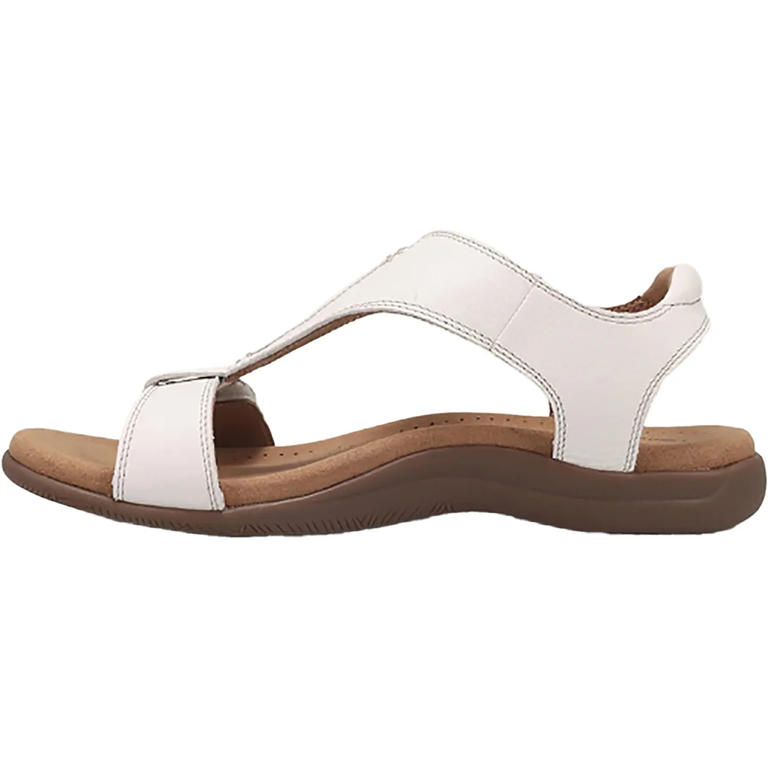 Taos The Show Women's Sandals White Leather - Image 3