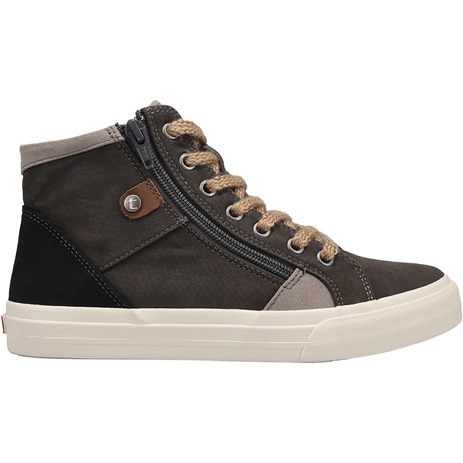 Taos Top Soul Women's Sporty Lace Up Shoes Graphite/Black Vintage Canvas - Image 2