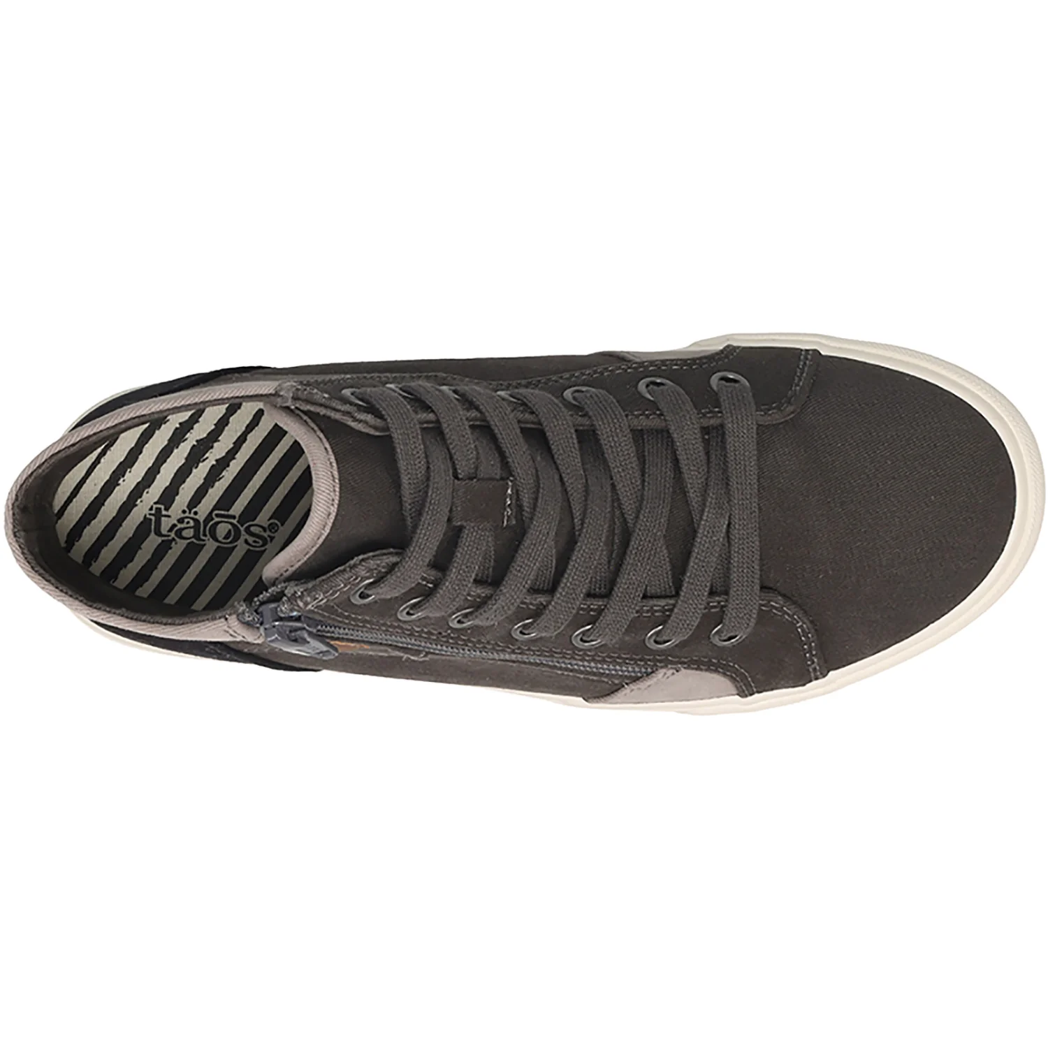 Taos Top Soul Women's Sporty Lace Up Shoes Graphite/Black Vintage Canvas - Image 3