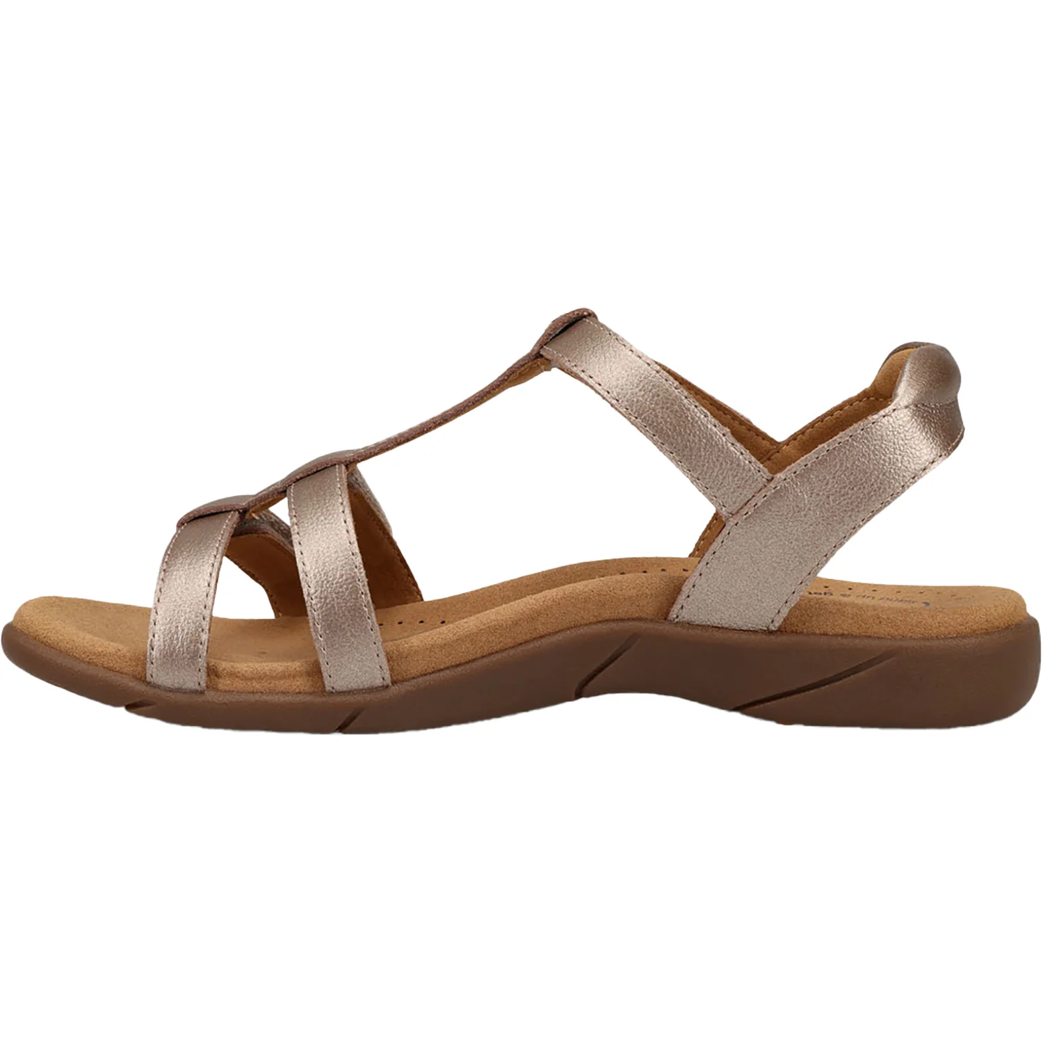 Taos Trophy 2 Women's Backstrap Sandals Champagne Leather - Image 3