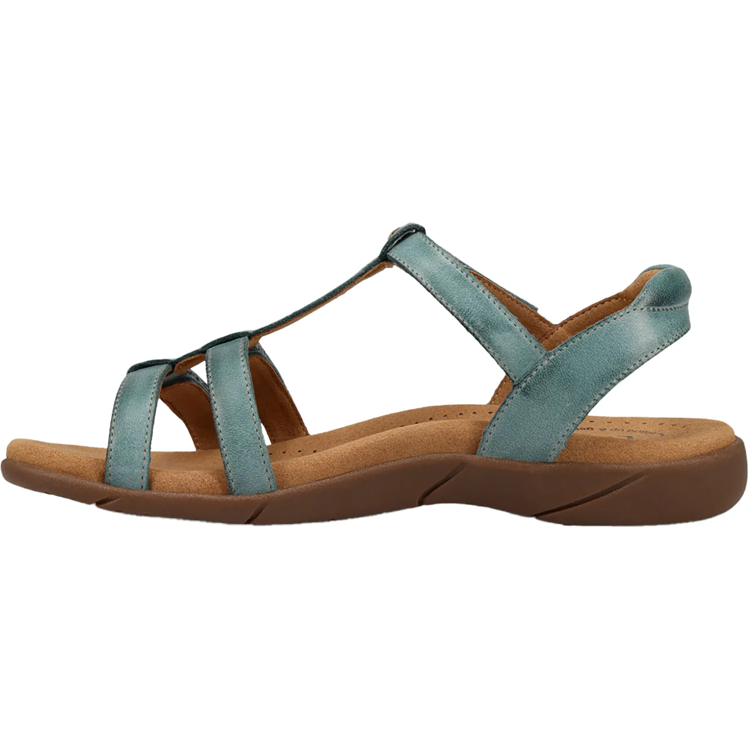Taos Trophy 2 Women's Backstrap Sandals Teal Leather - Image 3
