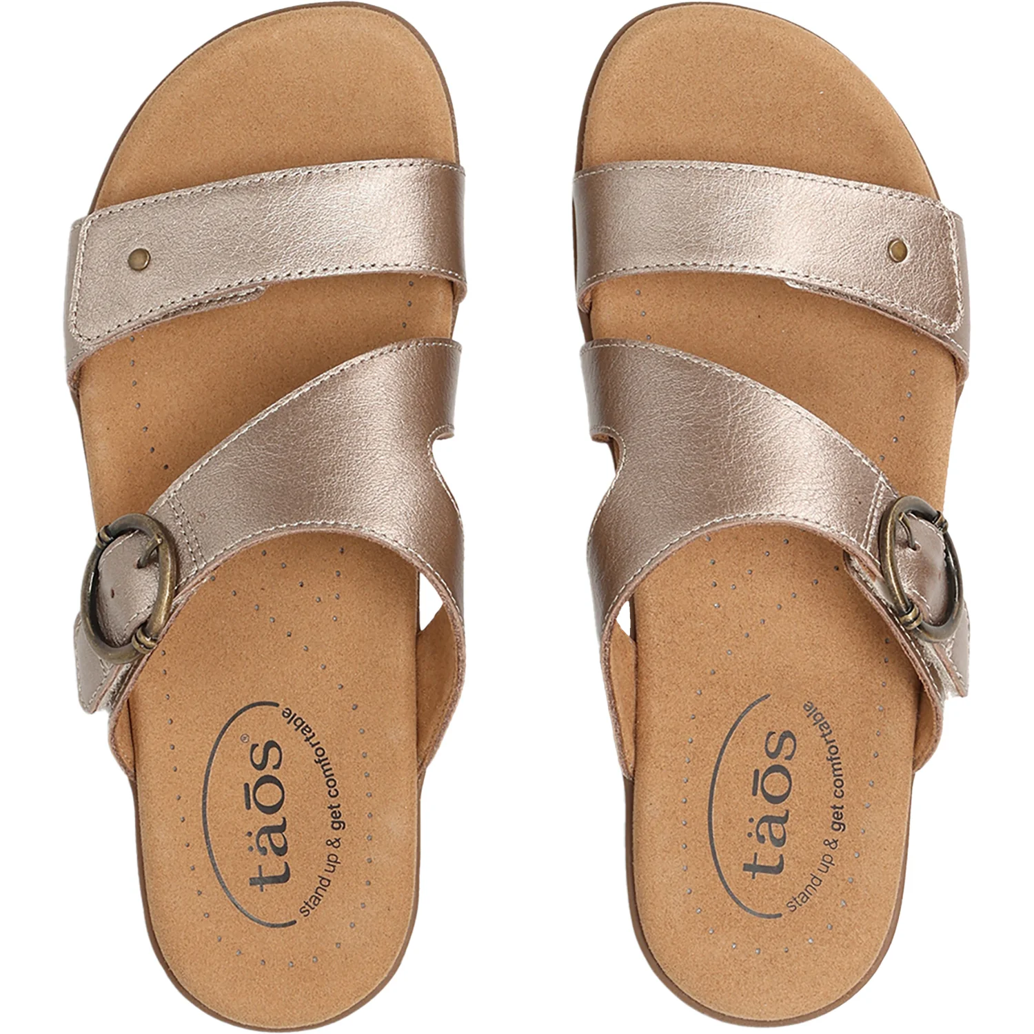 Taos Westside Women's Sandals Champagne Metallic - Image 2
