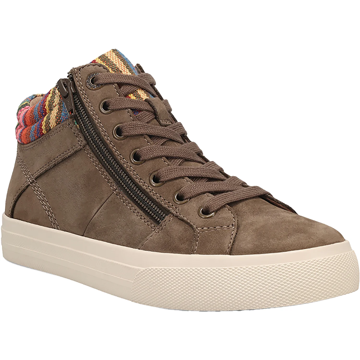 Taos Winner Women's Lace Up Shoes Dark Taupe Nubuck - Image 5
