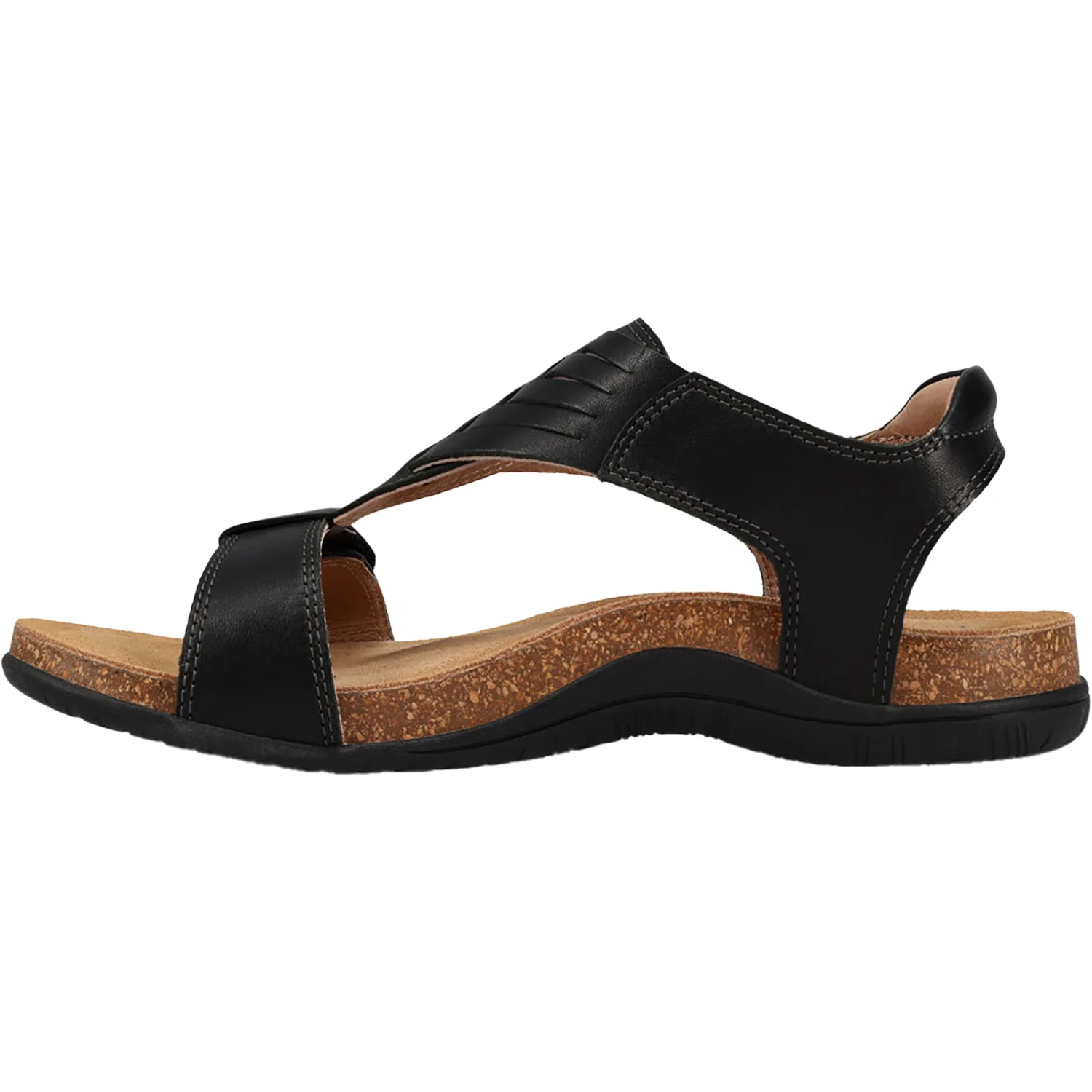 Taos Wonderful Women's Sandals Thong Sandals Black Leather - Image 3