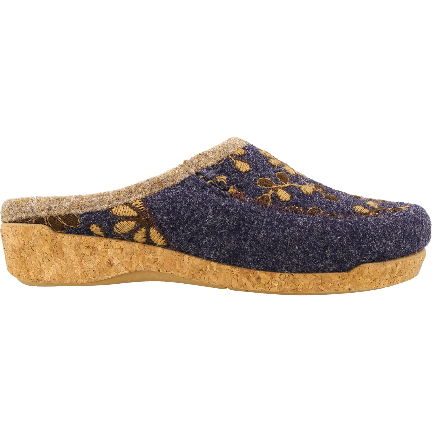 Taos Woolderness 2 Women's Open Back Clogs Navy Wool