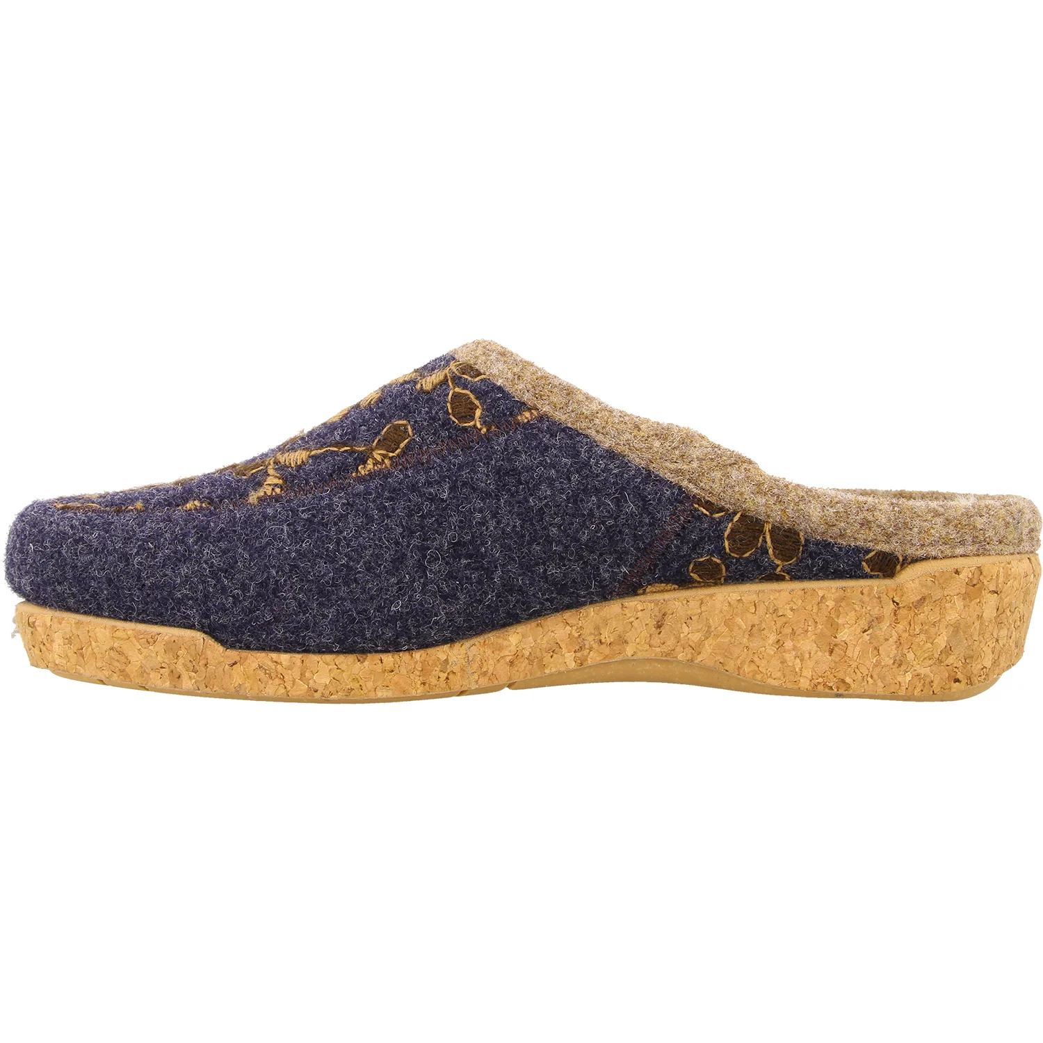 Taos Woolderness 2 Women's Open Back Clogs Navy Wool - Image 3