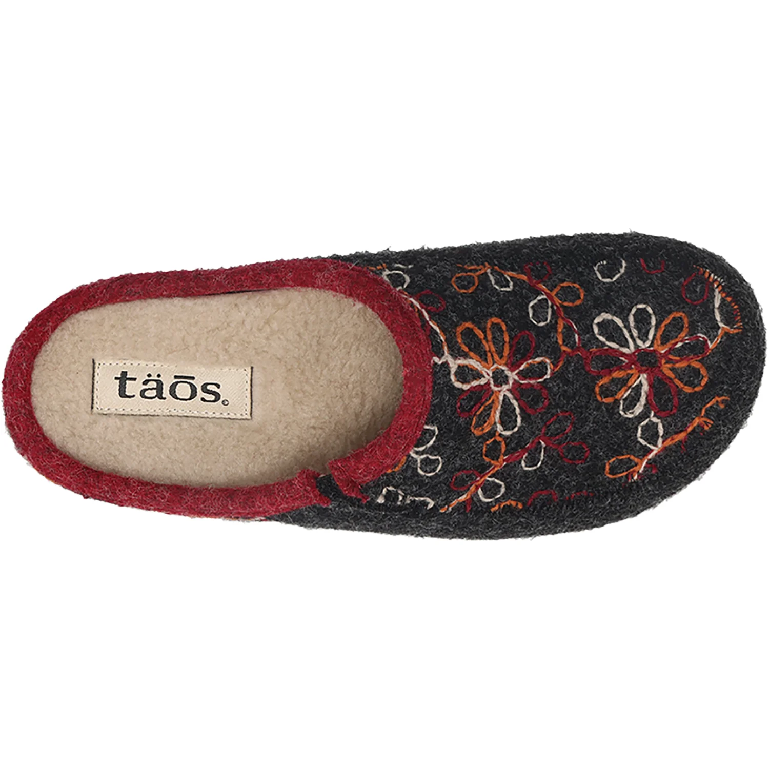 Taos Woolflower Women's Slippers Charcoal - Image 2