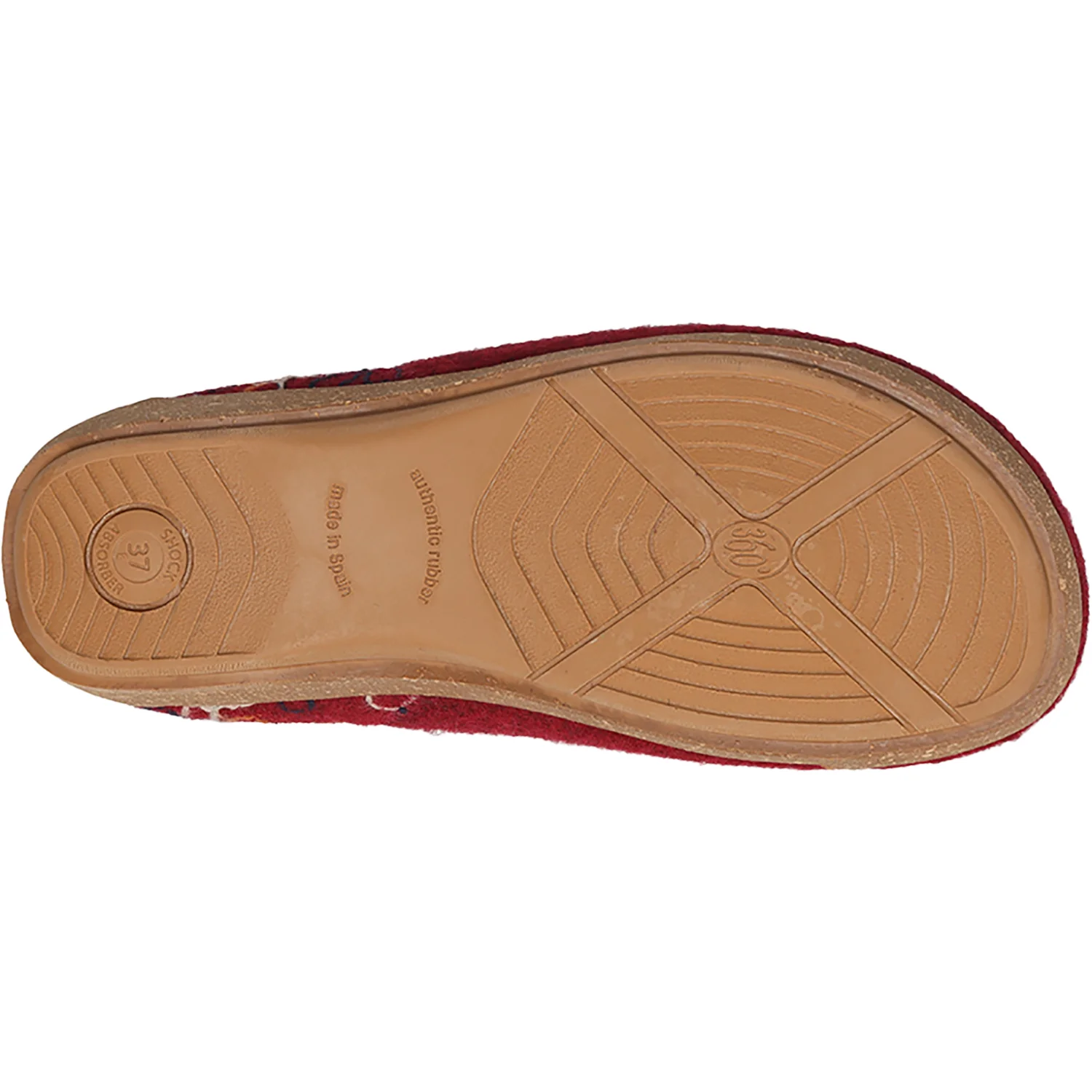 Taos Woolflower Women's Clogs Cranberry - Image 4