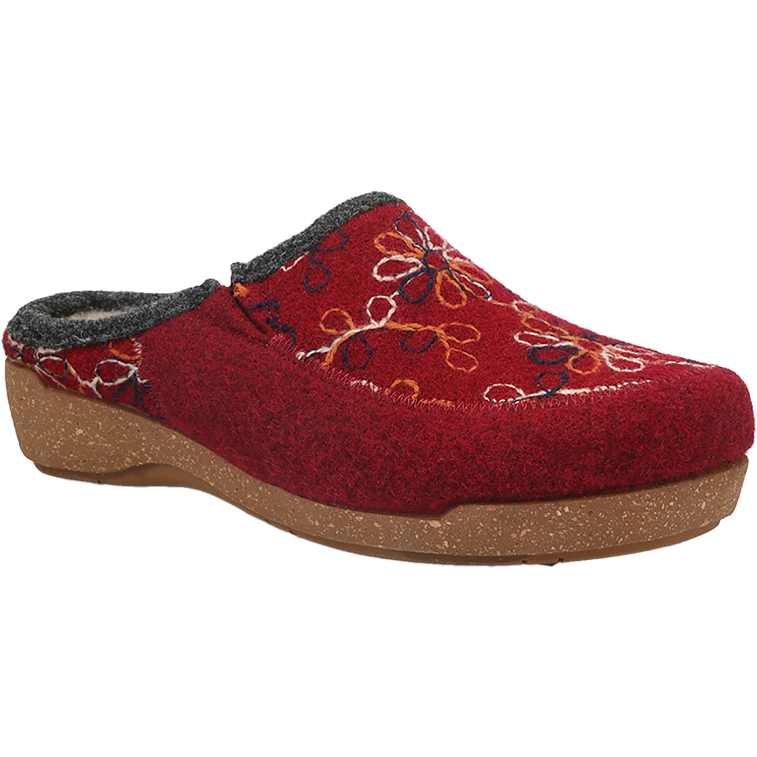 Taos Woolflower Women's Clogs Cranberry - Image 5