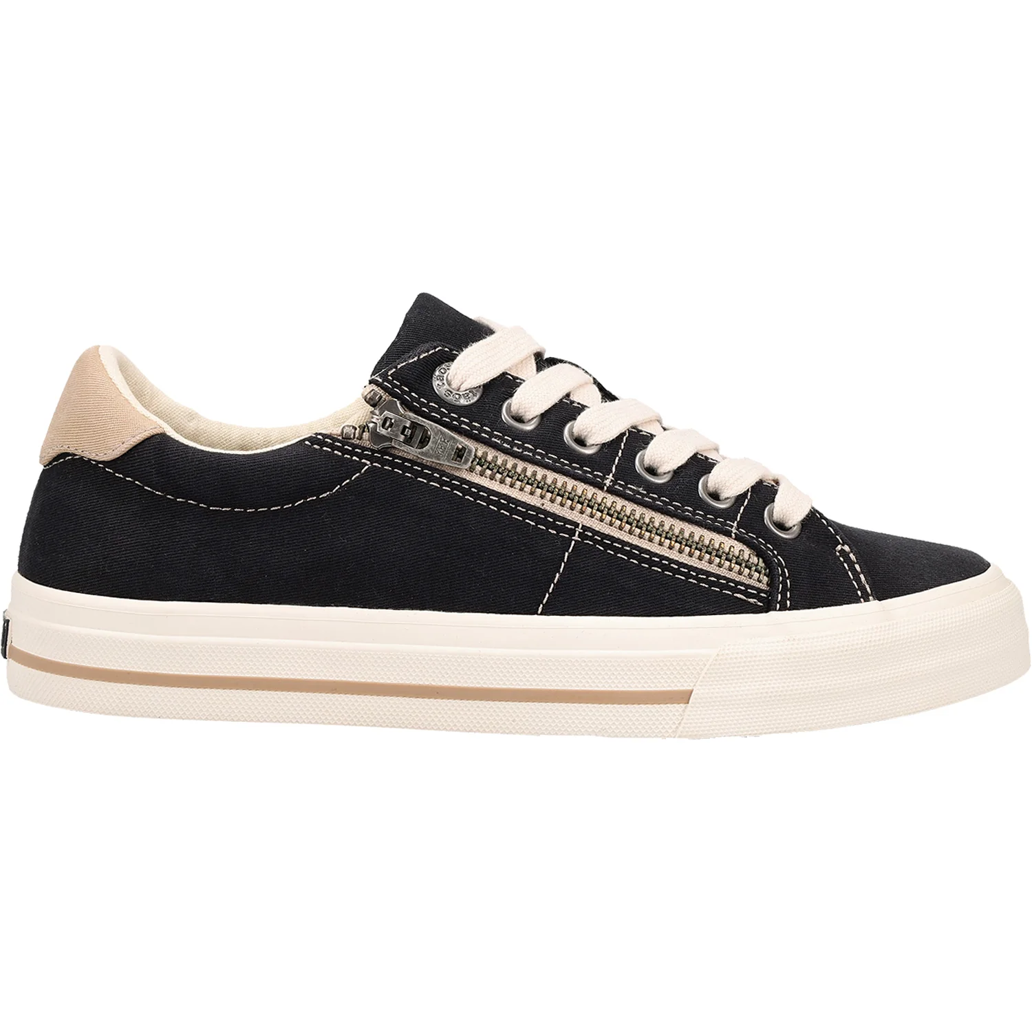 Taos Z Soul Women's Sneakers Black/Tan Distressed Canvas