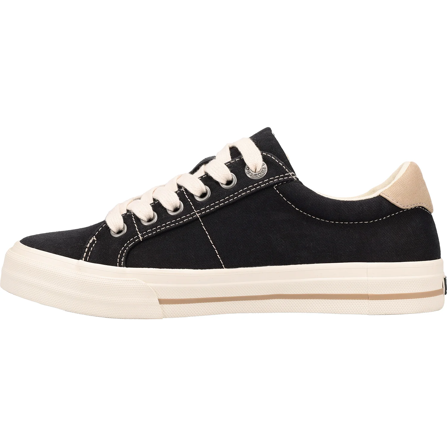 Taos Z Soul Women's Sneakers Black/Tan Distressed Canvas - Image 3