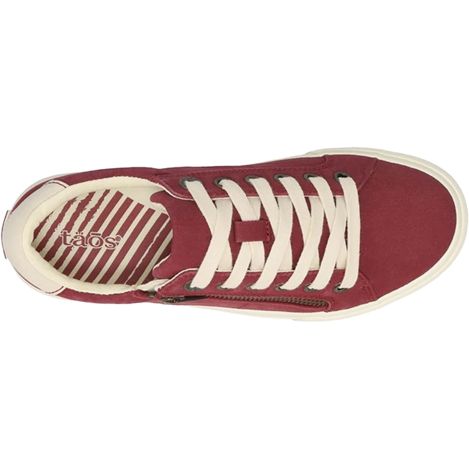 Taos Z Soul Women's Sneakers Crimson/Ecru Vintage Canvas - Image 2