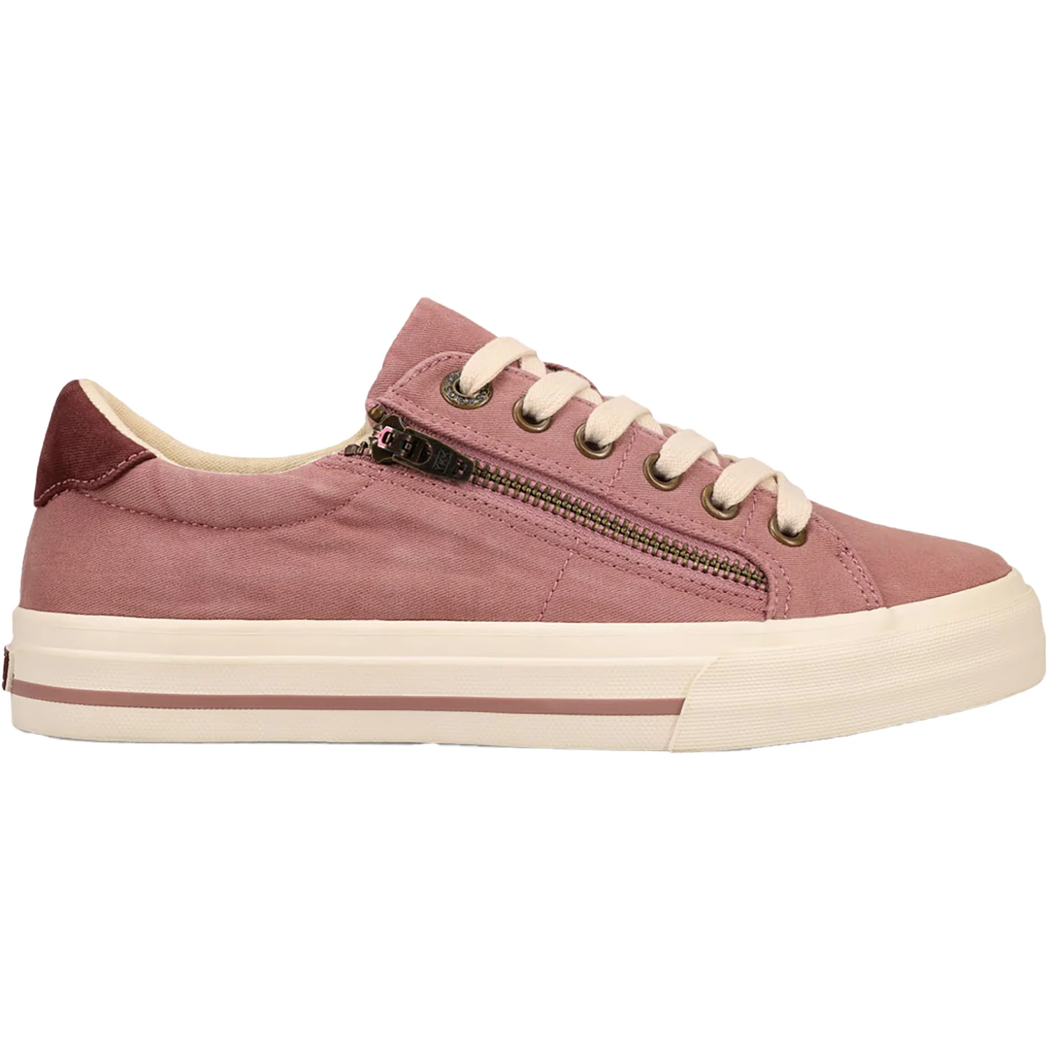 Taos Z Soul Women's Walking Sneakers Dusty Rose/Wine Canvas