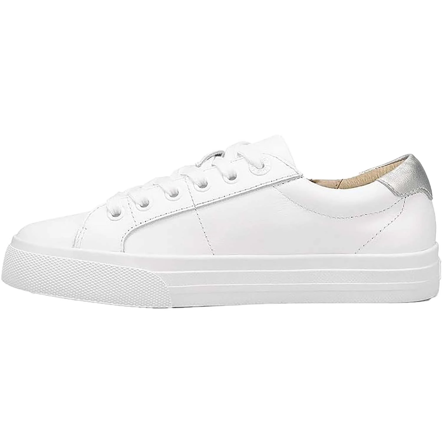Taos Z Soul Lux Women's Sneakers White/Silver Leather - Image 3