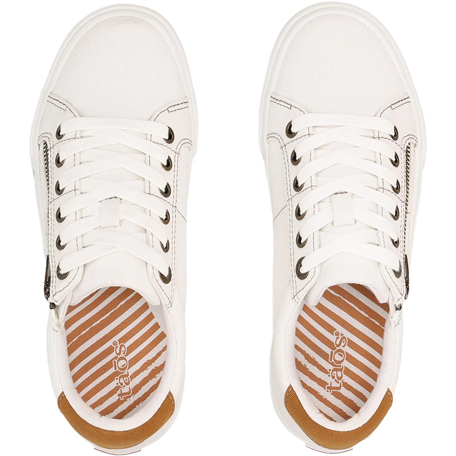 Taos Z Soul Women's Sporty Lace Up Shoes White/Golden Tan - Image 2