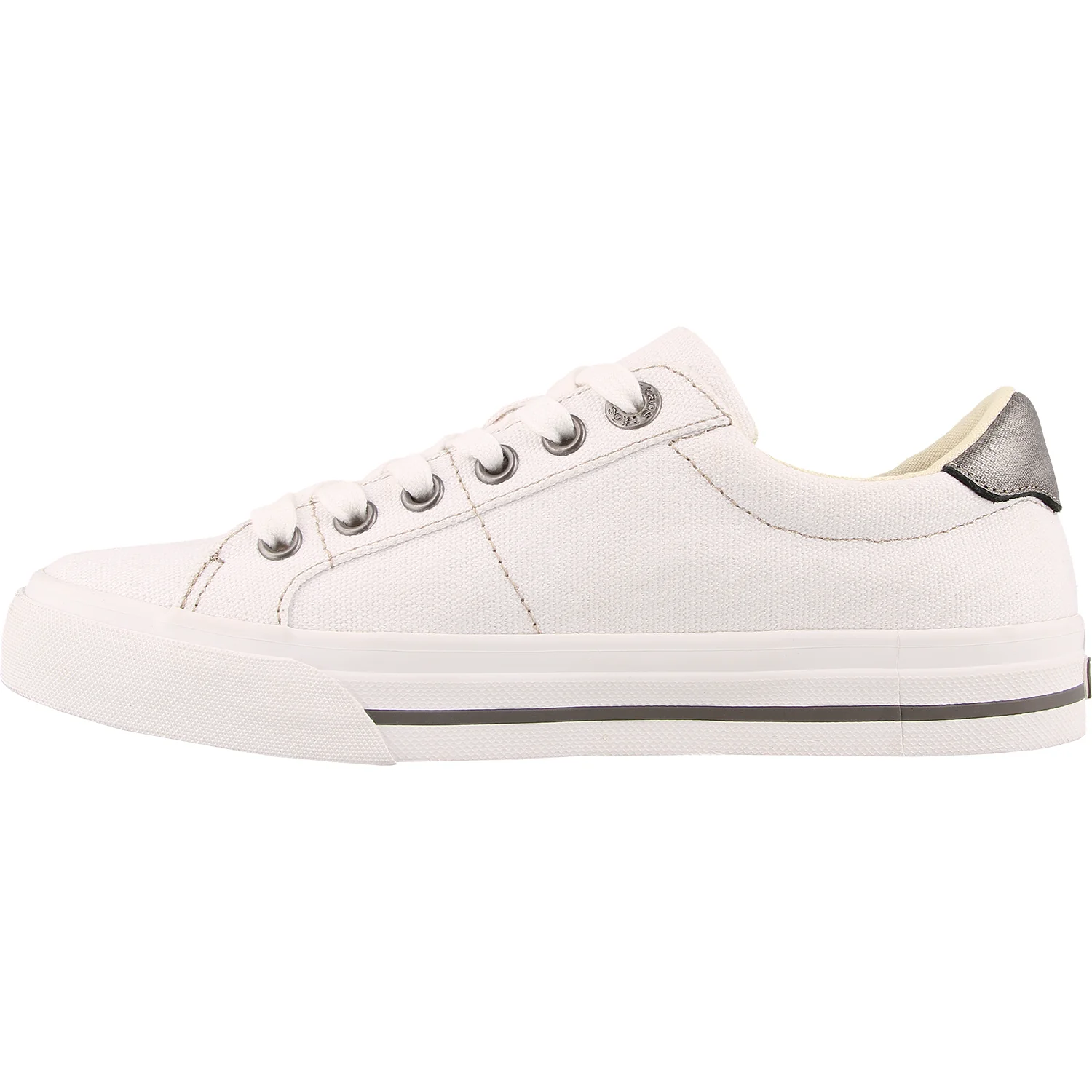 Taos Z Soul Women's Sneakers White/Pewter Canvas - Image 3