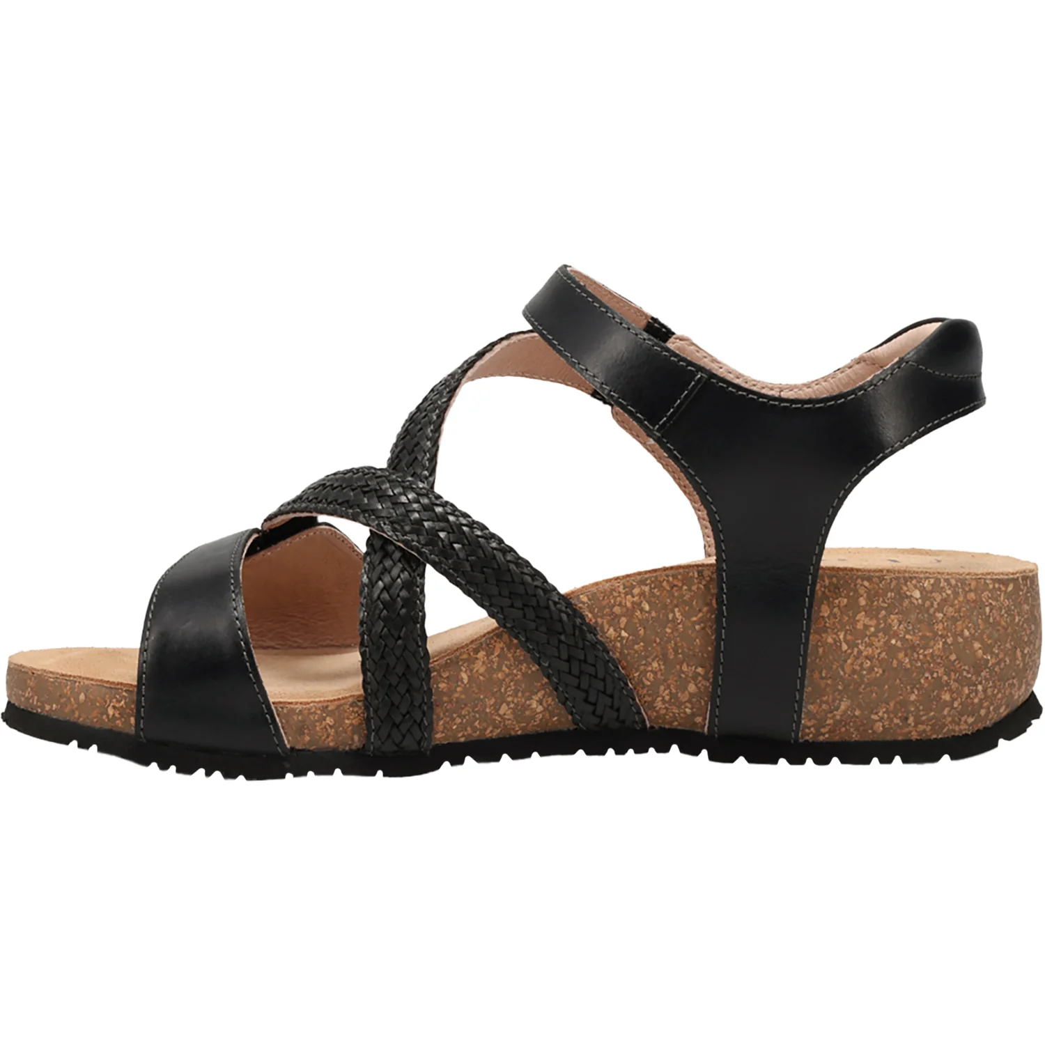 Taos Zanzibar Women's Sandals Black Leather - Image 3