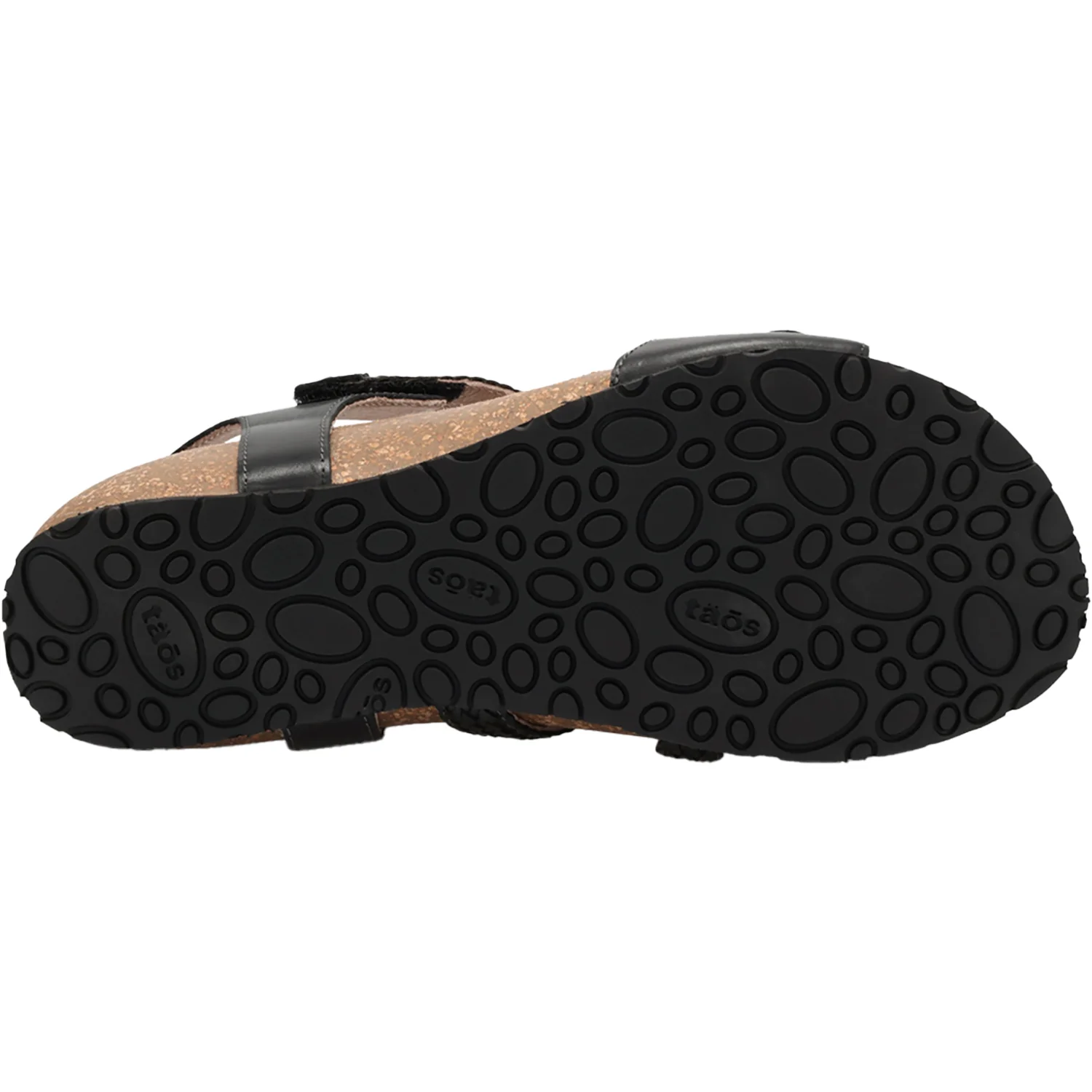 Taos Zanzibar Women's Sandals Black Leather - Image 4
