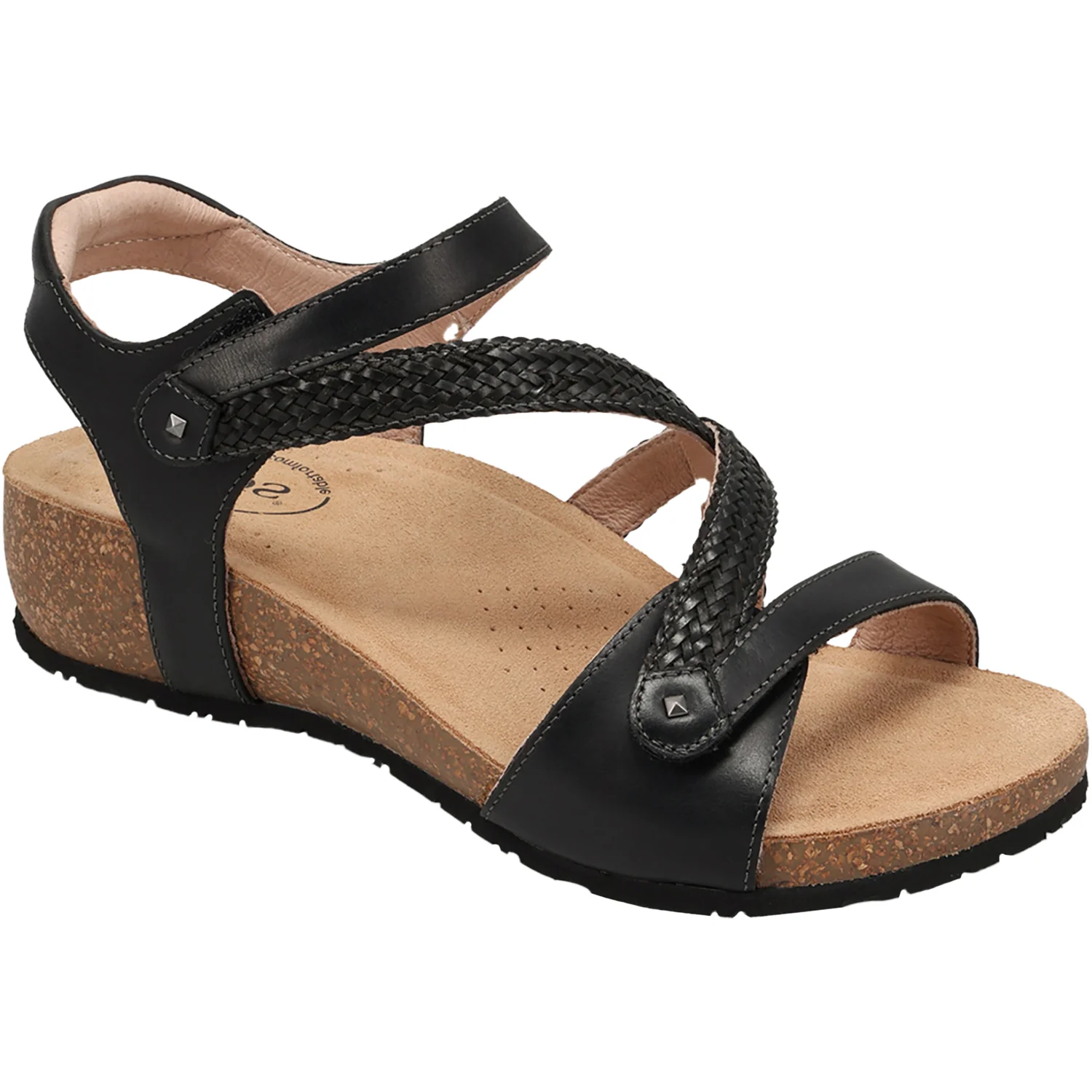 Taos Zanzibar Women's Sandals Black Leather - Image 5