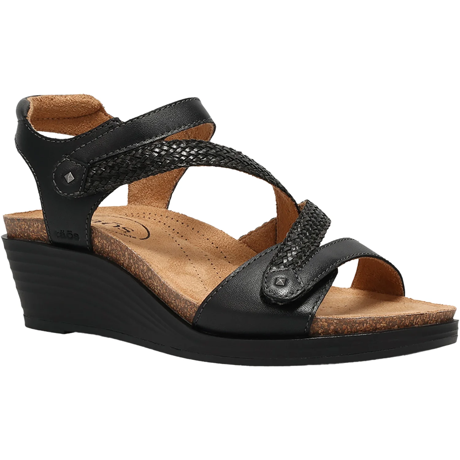 Taos Zecret Women's Wedge Sandals Black - Image 5