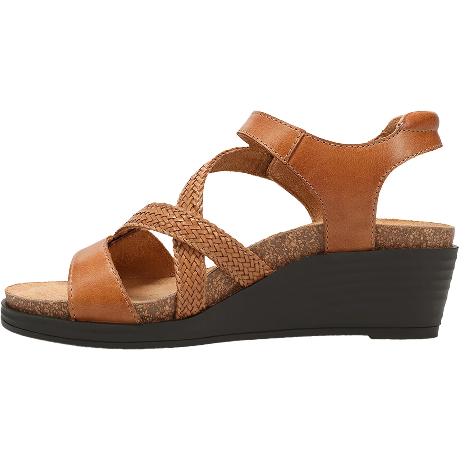 Taos Zecret Women's Wedge Sandals Caramel - Image 3