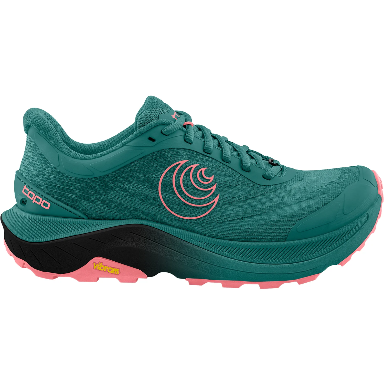 Topo Athletic Shoes Ultraventure 4 (Neutral Support) Women's Trail Hiking Shoes Athletic Shoes Dark Teal/Pink