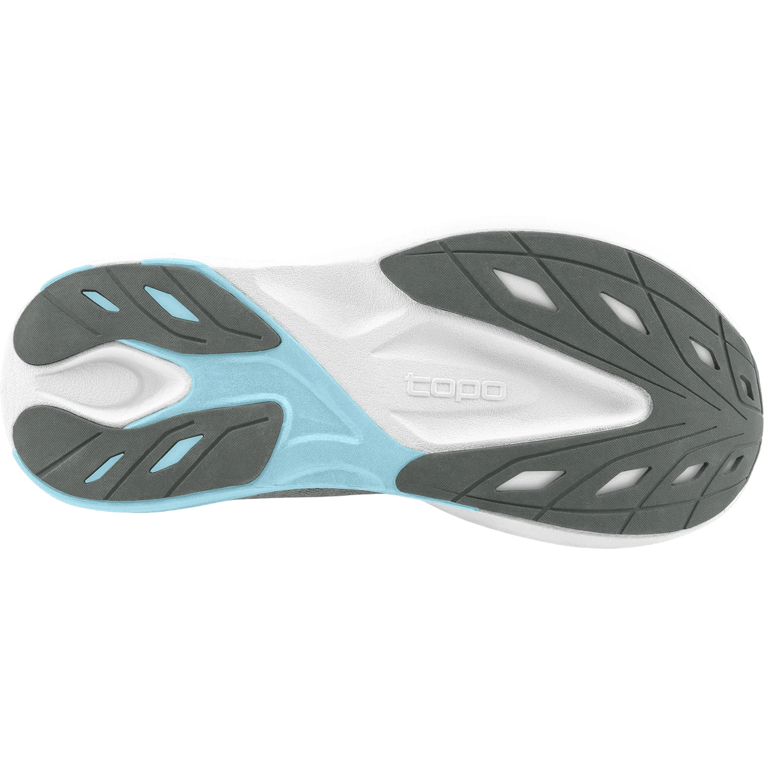 Topo Aura (Stability Support) Women's Athletic Shoes Grey/Blue - Image 4
