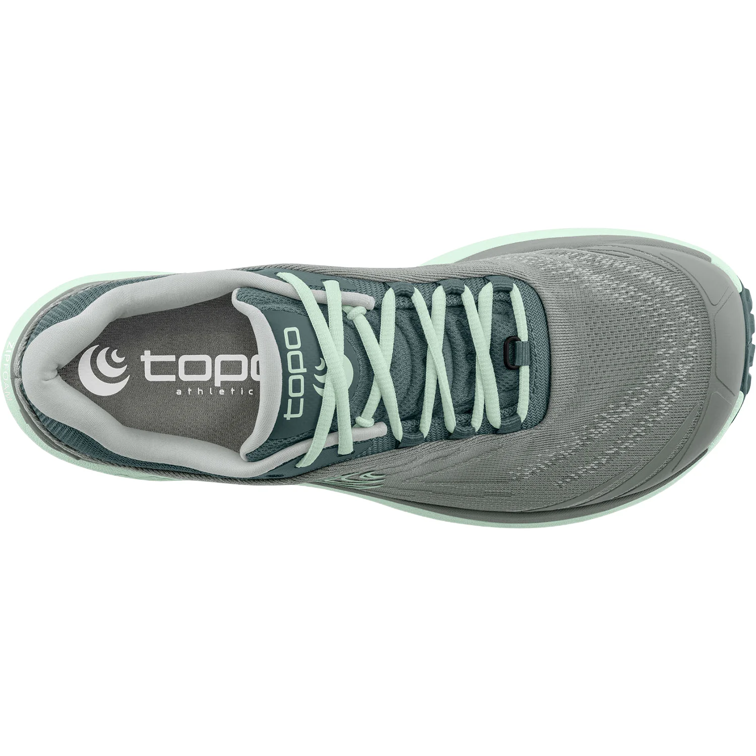 Topo Pursuit 2 Women's Athletic Shoes Trail Hiking Shoes Running Grey/Mint - Image 2
