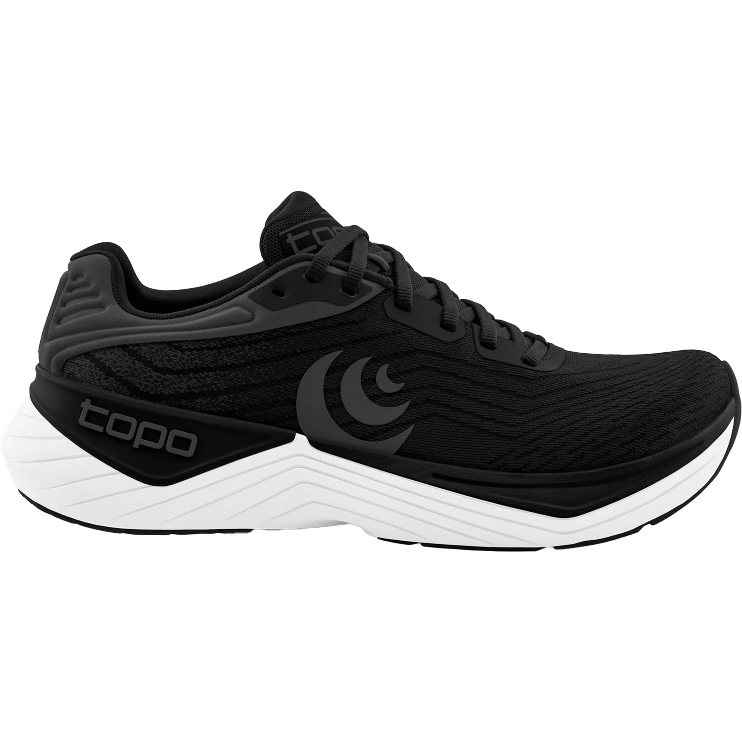 Topo Ultrafly 5 (Stability Support) Women's Athletic Shoes Black/White Mesh