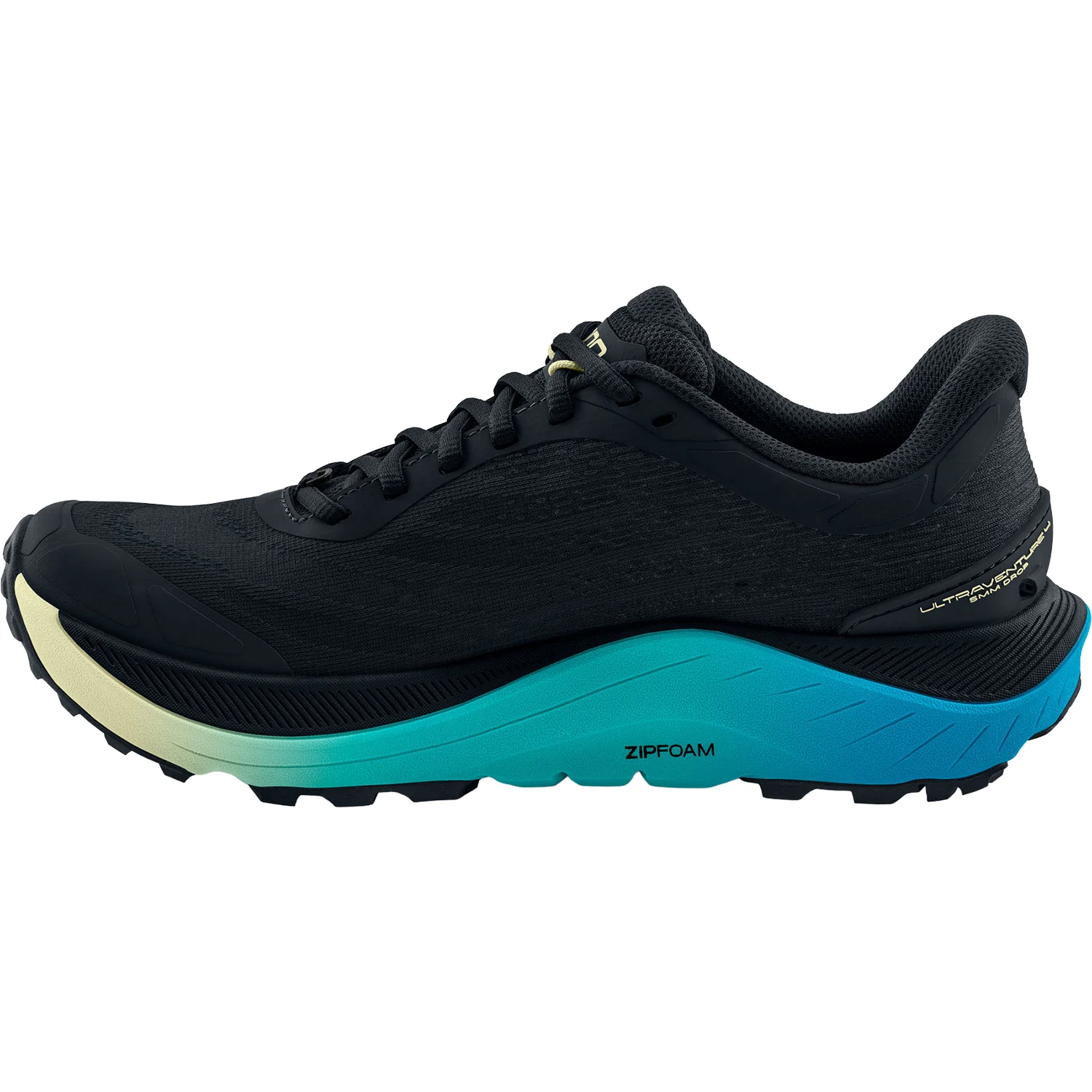 Topo Ultraventure 4 Women's Trail Running Shoes Black/Lime - Image 3
