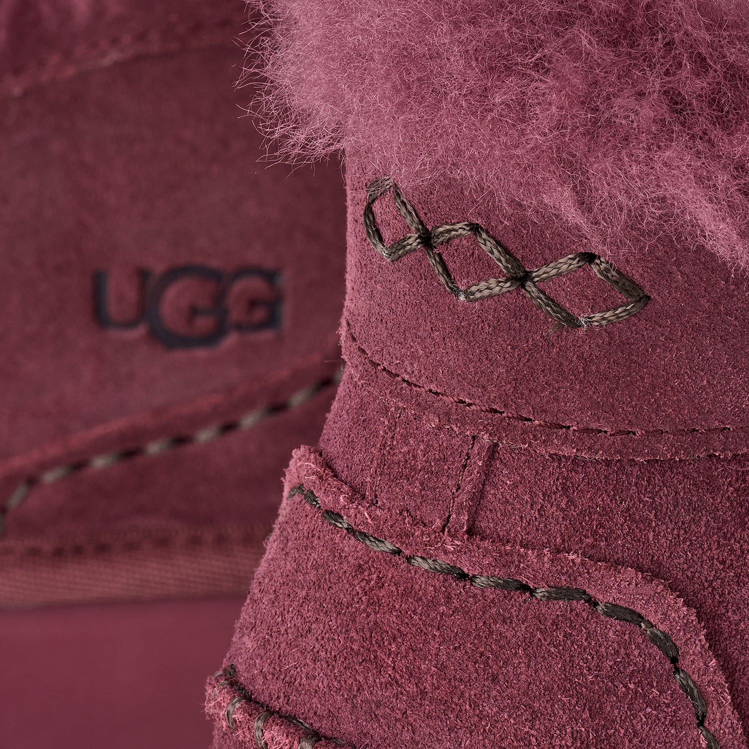UGG Ansley Parc Women's Slippers Burnt Magenta - Image 7